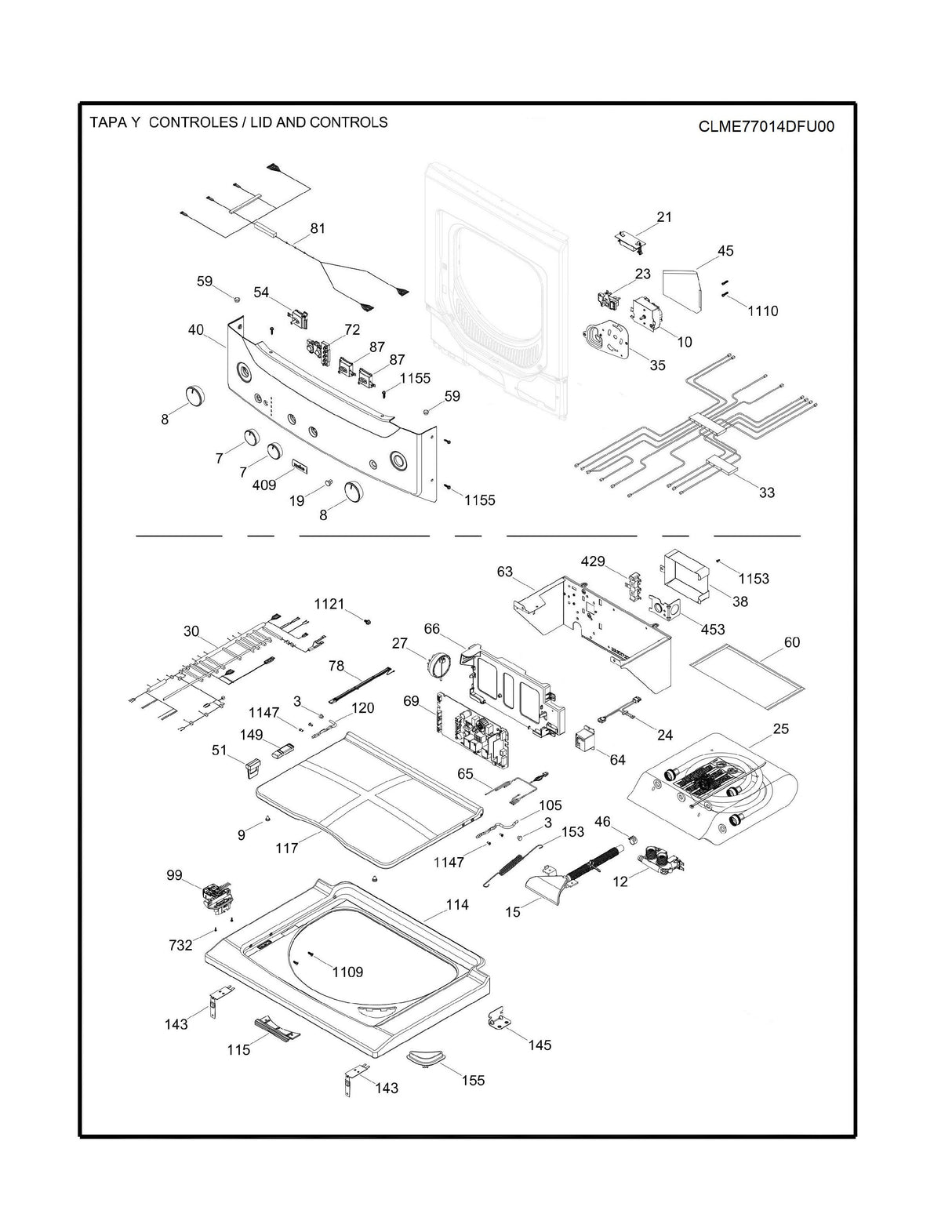 WW03A00255 Laundry Center Support Control