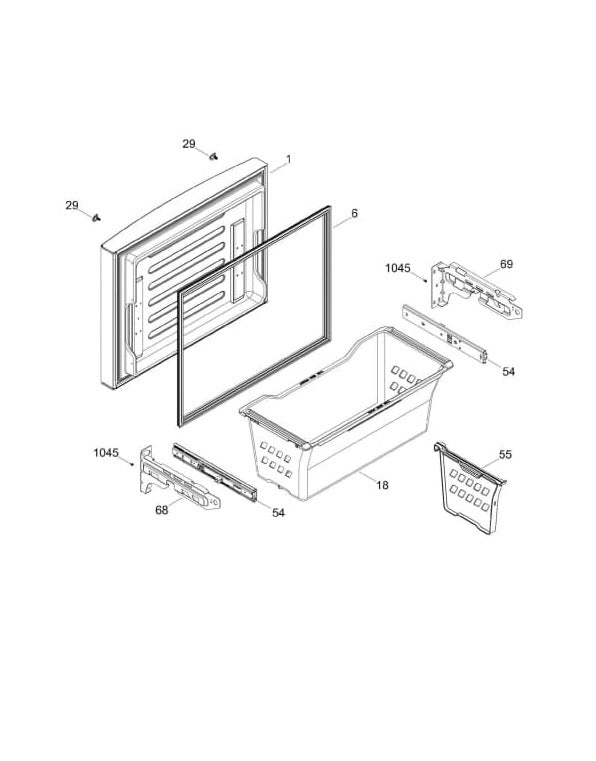 WR01A02296 Refrigerator Drawer Bracket - XPart Supply