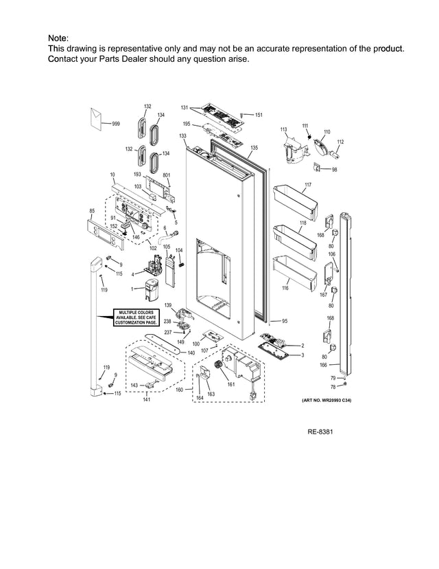 WG03F08875 Cafe Display Board - XPart Supply