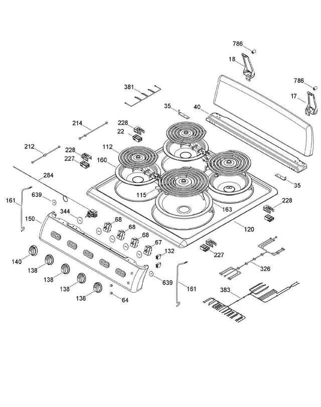 WS01L17161 Oven Backplash 295D2880P001BL - XPart Supply