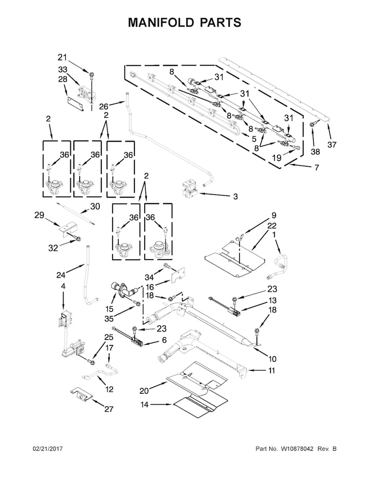 W10806878 Oven Manifold - XPart Supply