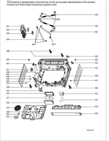 WG04F12241 Dishwasher Main Control Panel - XPart Supply