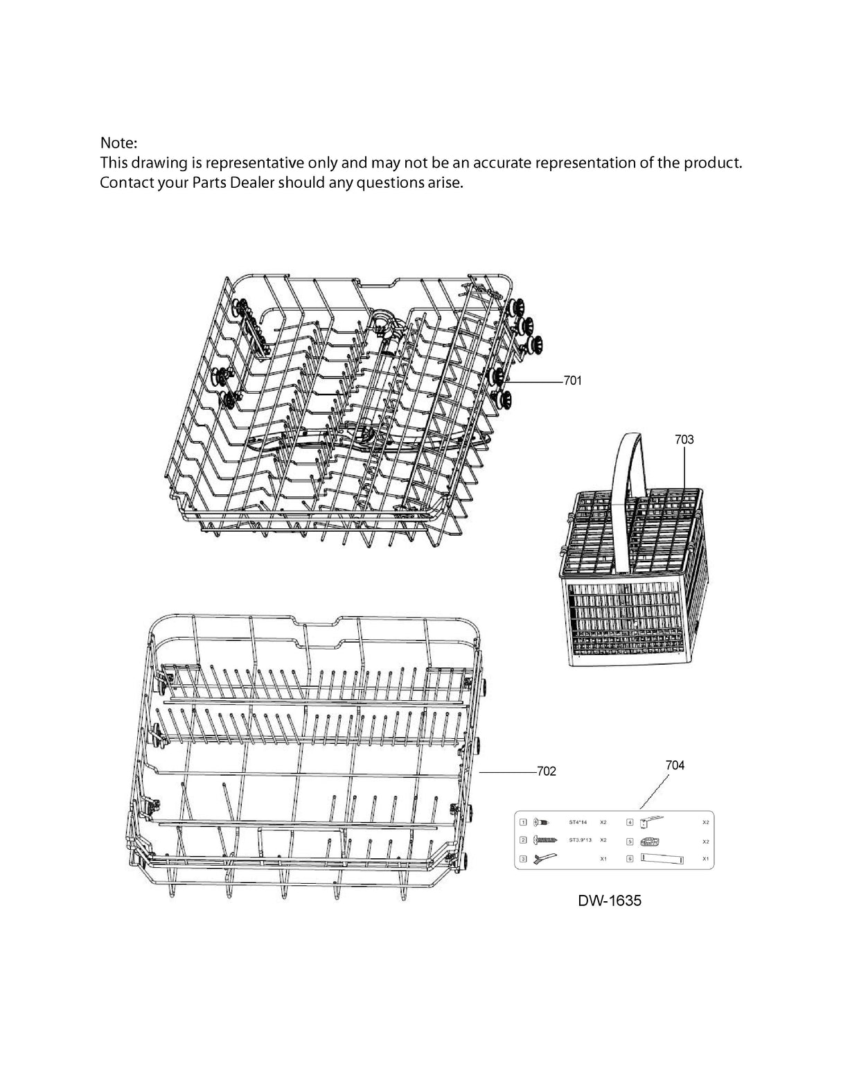 WG04A03933 Dishwasher Lower Basket