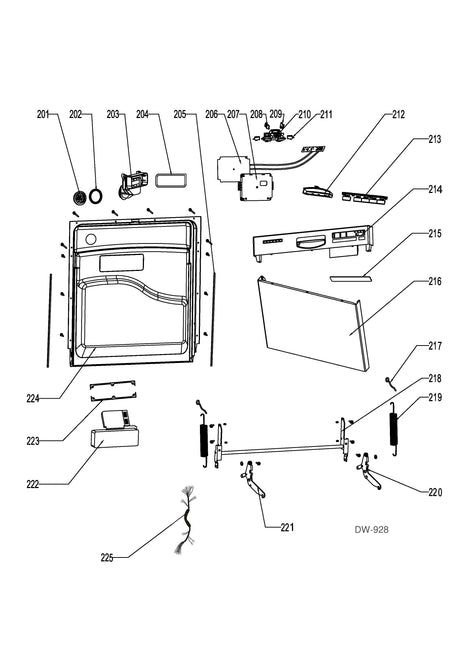 WG04L03347 Dishwasher Outer Door - XPart Supply