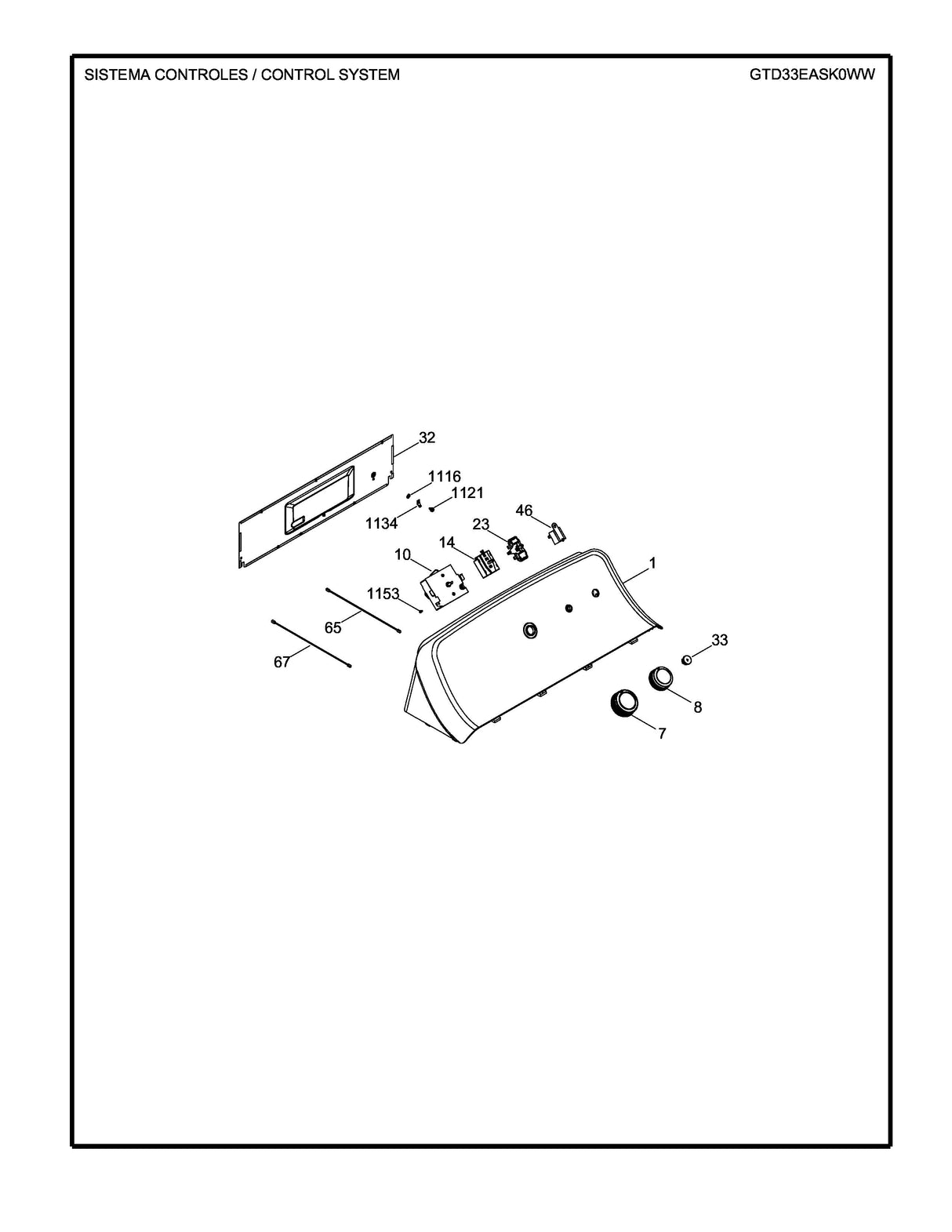 WW02L00501 Knob Rotary Assembly