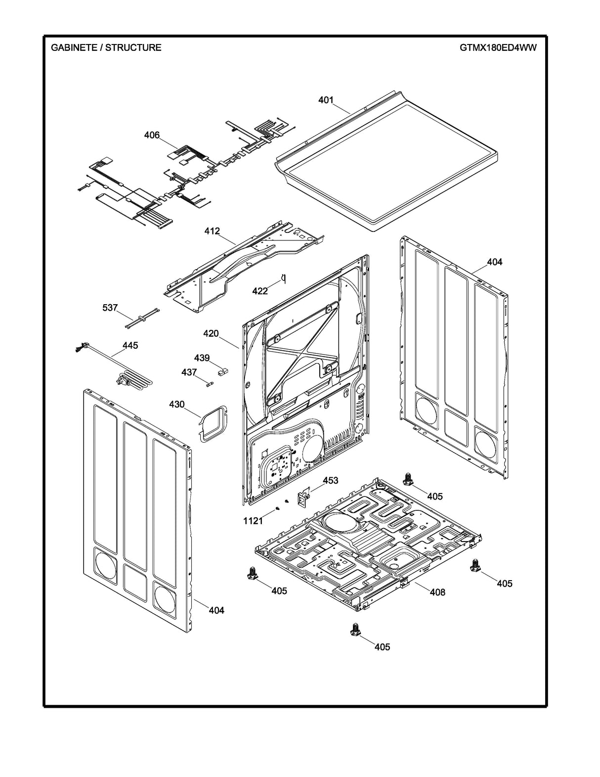 WW01F01586 Dryer Wiring Harness