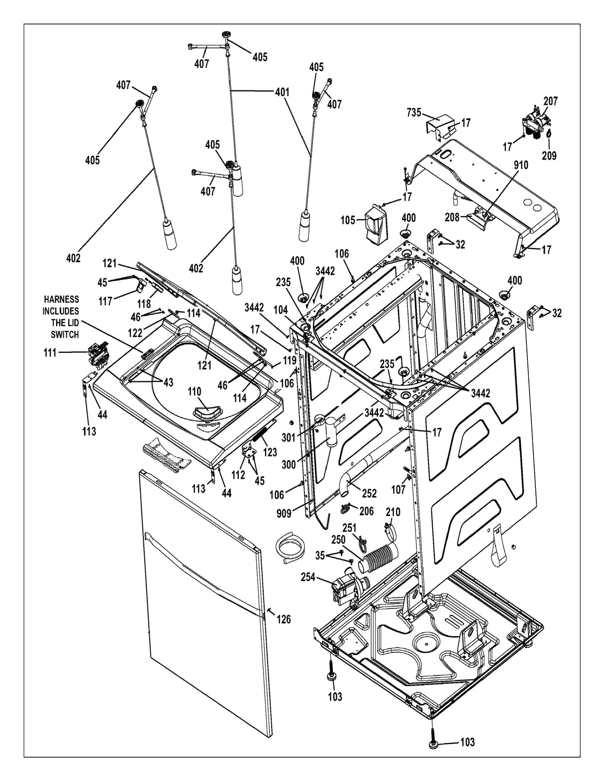 WW03A00011 Washer Bushing Hinge