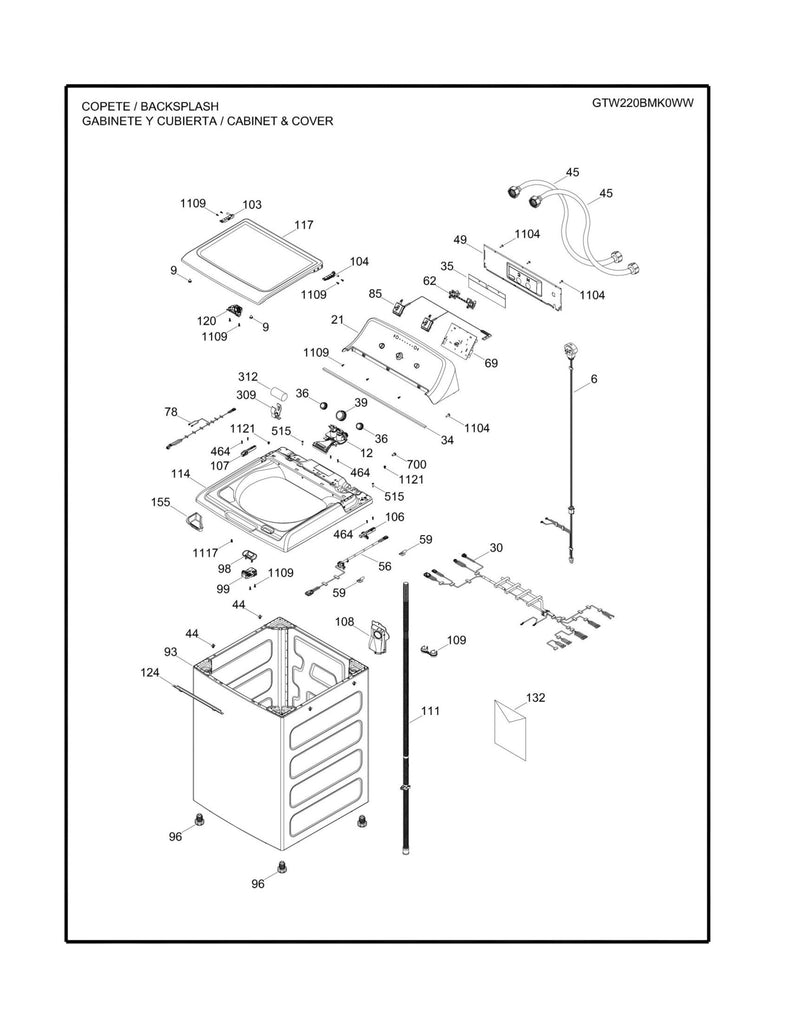 WW01L01627 Washer Funnel Bleach - XPart Supply