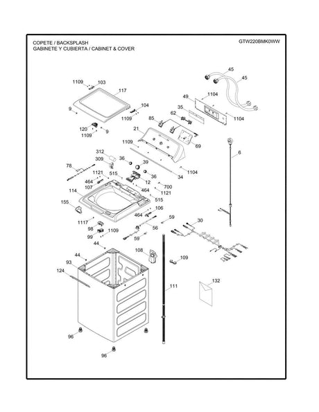 WW01L01627 Washer Funnel Bleach - XPart Supply