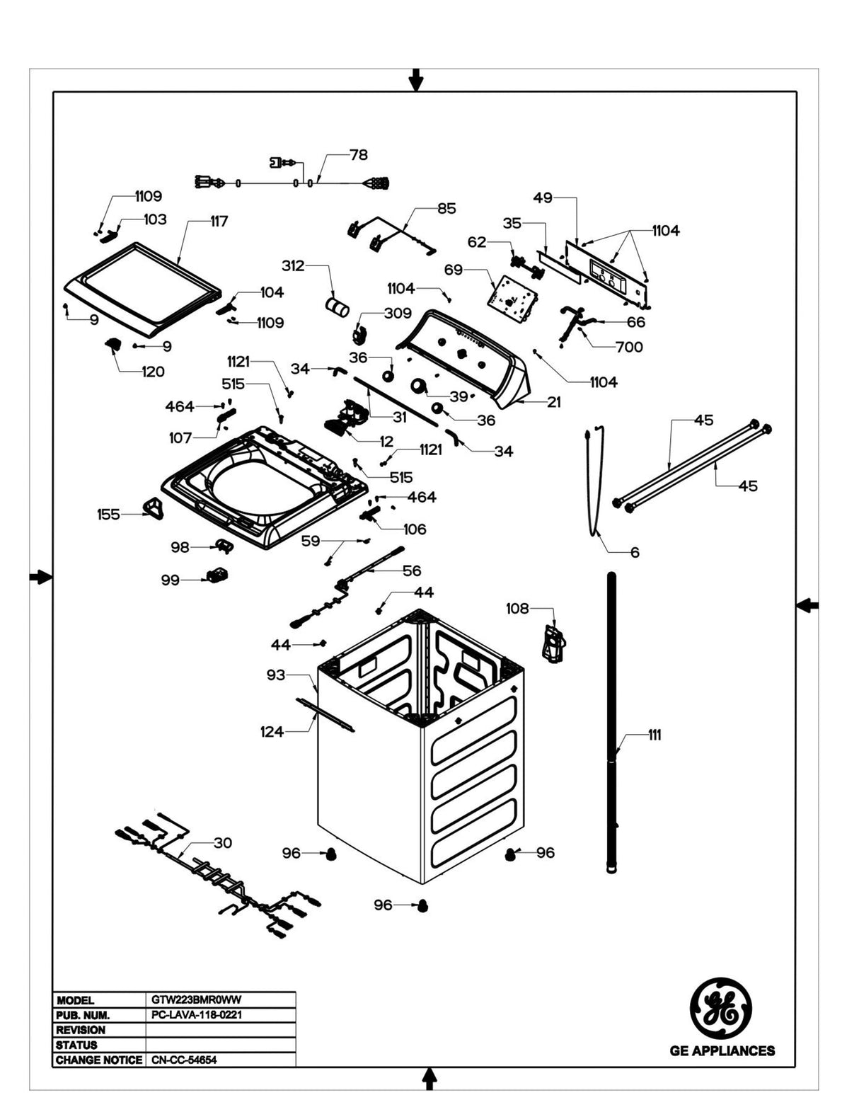 WW01F02060 Washer Drain Hose Assembly - XPart Supply