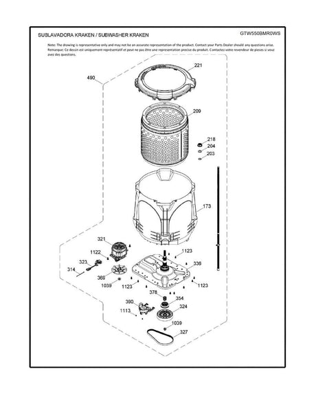 WW01A00814 Whole Tub Kit - XPart Supply