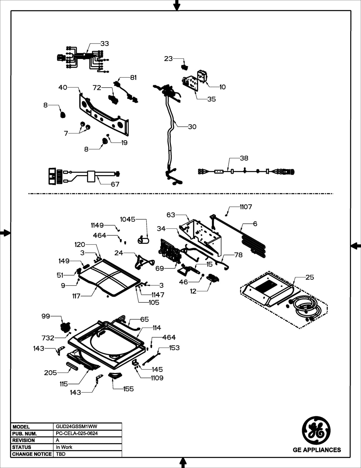 WW01F01889 Washer Dryer Harness Valve