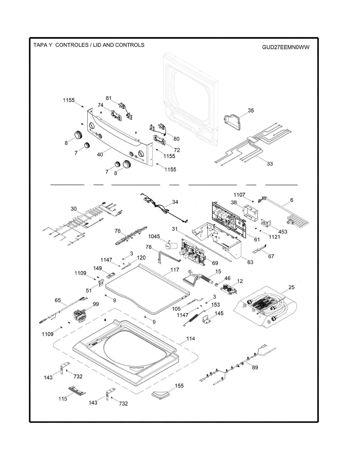 WW02A00222 Enclosure Board