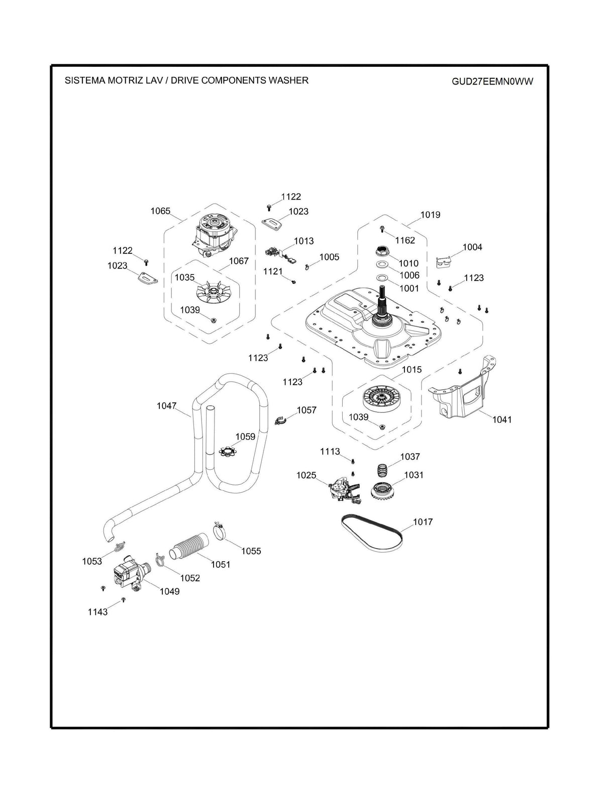 WW03A00273 Top Load Washer Tub Kit (Wash Plate Separately) - XPart Supply