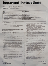 807875 Front Load Washer Shock Absorber Base Kit