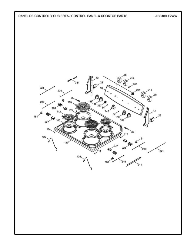 WS01F06841 Oven Harness Surface Unit - XPart Supply