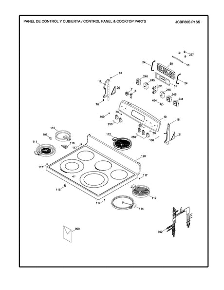 WS01F01918 Oven Overlay - XPart Supply