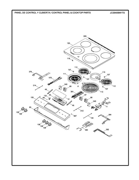 WS01F09032 Oven Overlay - XPart Supply