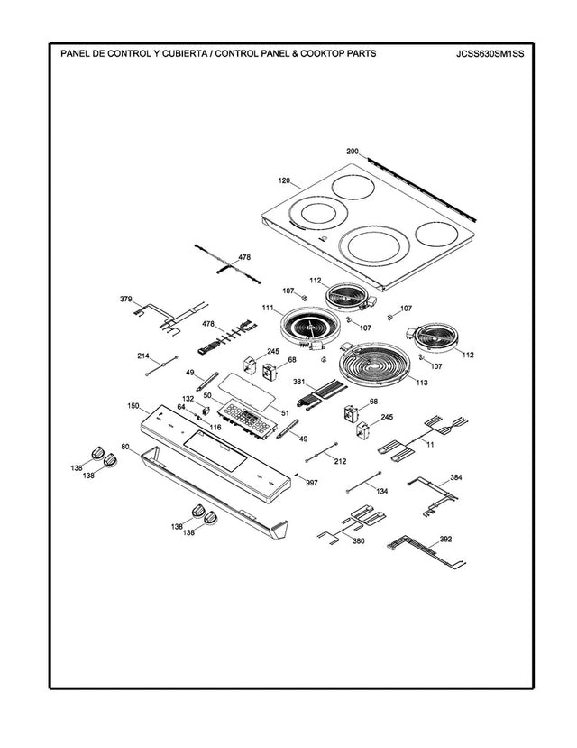 WS01F09041 Range Electronic Control Board - XPart Supply