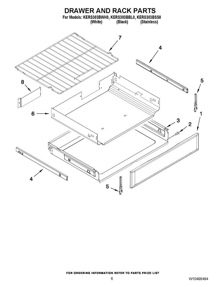 W10634260 Oven Drawr-Util - XPart Supply
