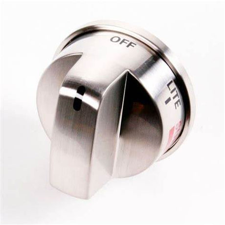 WS01L02036 Range Burner Control Knob, Stainless - XPart Supply