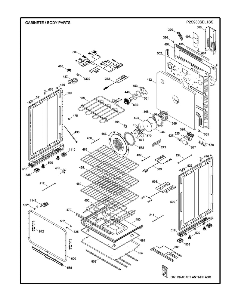 WS01F08634 Range Overlay & Control Board Assembly - XPart Supply