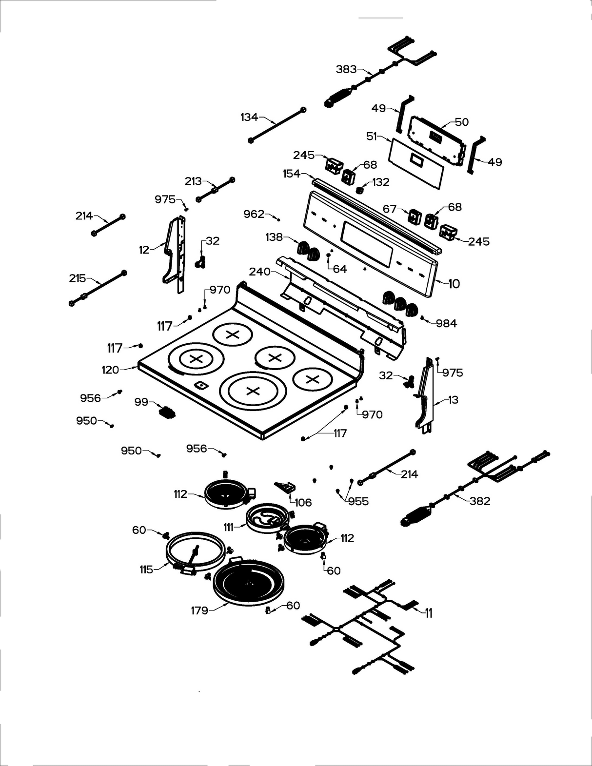 WS01F11122 Oven Control Assembly, Replaces 301D1494G021