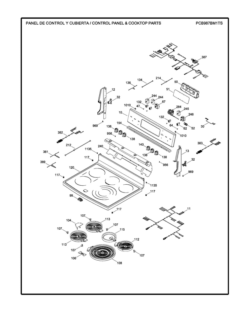 WS01L17067 Oven Overlay 222D9173P023 - XPart Supply