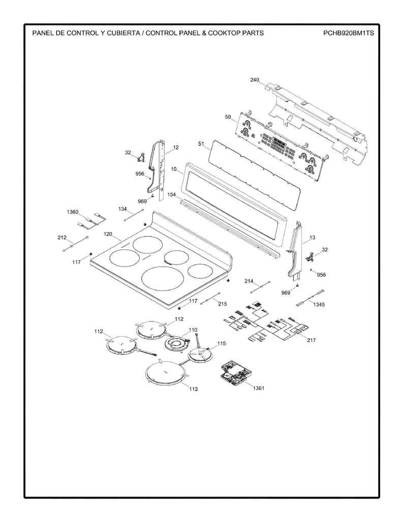 WS01F09579 Oven Range Faceplate Graphic - XPart Supply