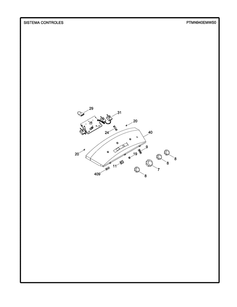 WW02L00345 Back splash & heat transfer - XPart Supply