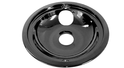 WPW10290350 Range Drip Bowl, Black, 8"