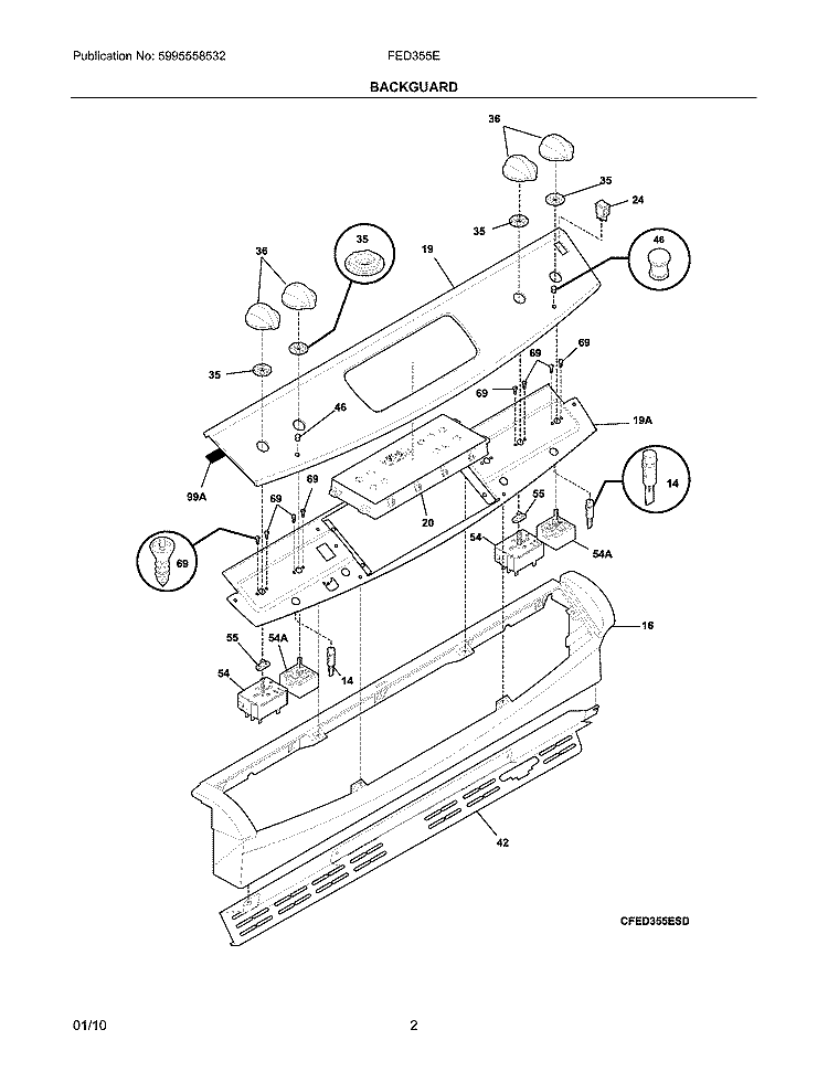 318293831 Range Surface Element Switch - XPart Supply