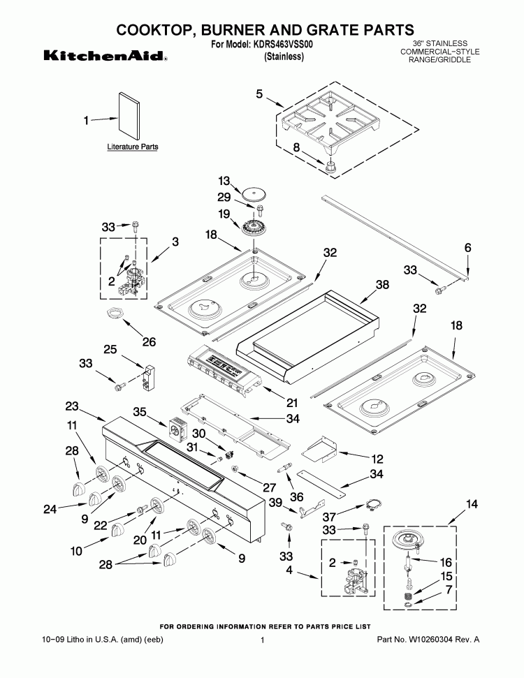 WPW10116113 Range Infinite Switch - XPart Supply