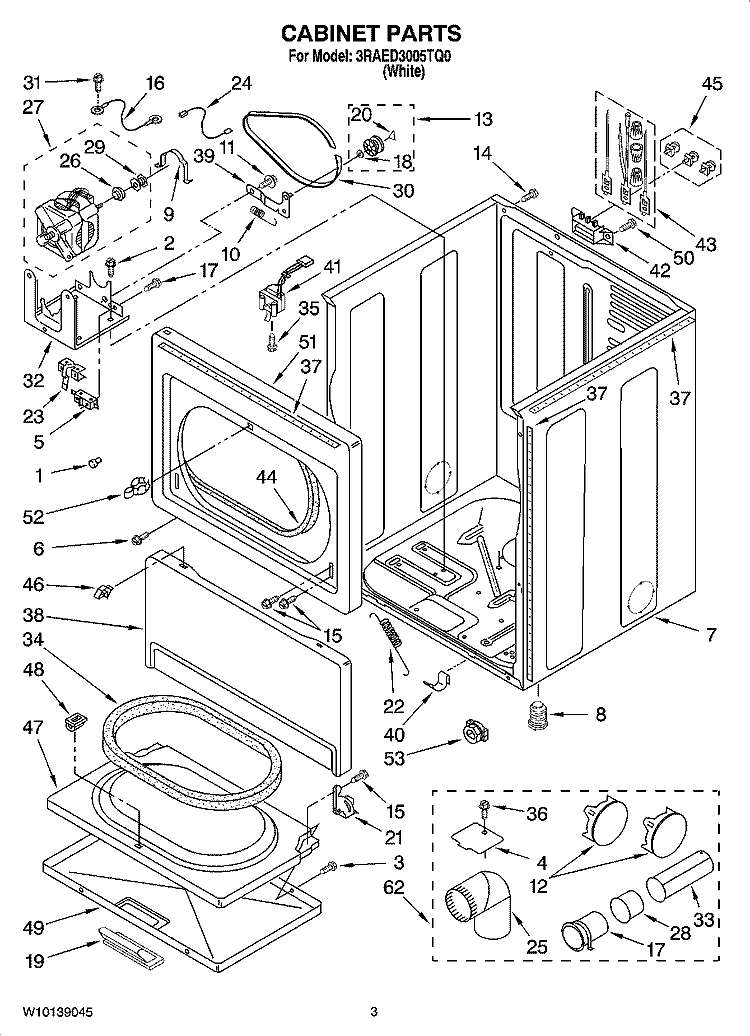 WPW10569603 Dryer Door Switch (replaces W10569603)