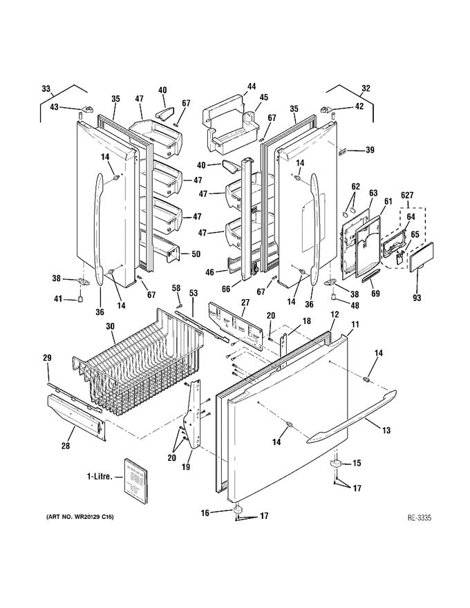 GE Recess Display WR01L04036 - XPart Supply