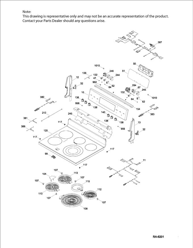 WS01F07860 Oven Overlay T012 - XPart Supply