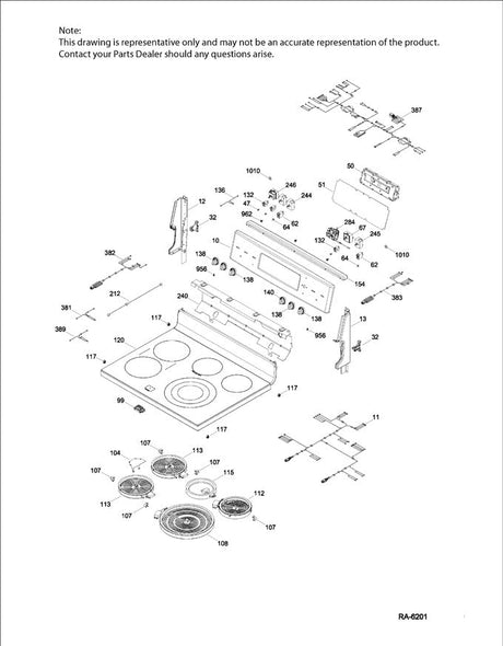 WS01F07860 Oven Overlay T012 - XPart Supply