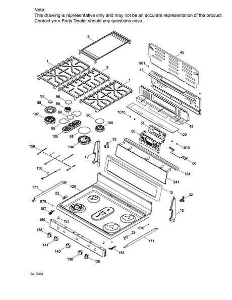 Overlay & Control Assembly WS01F08330 - XPart Supply