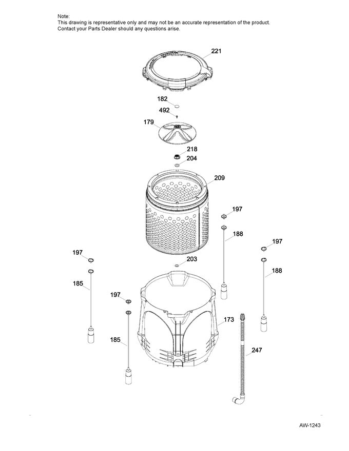 WW01F01701 BASKET ASSEMBLY 233D2776P003, 233D2181P003 - XPart Supply