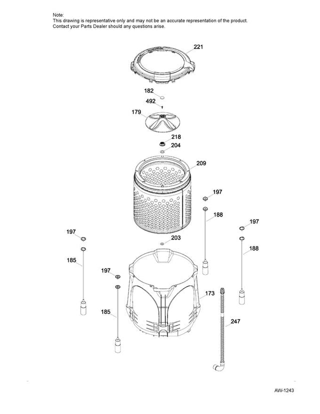 WW01F01701 BASKET ASSEMBLY 233D2776P003, 233D2181P003 - XPart Supply