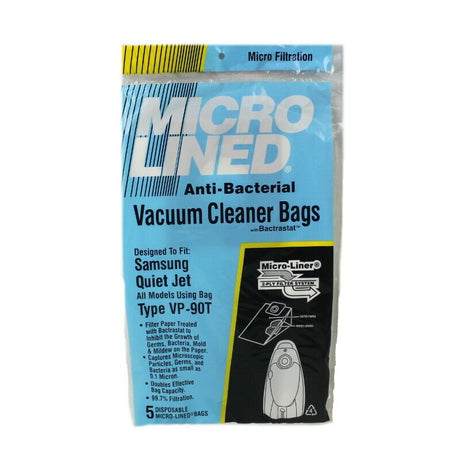 Micro Lined Samsung Vp-90 Quiet Jet Paper Vacuum Bags 5 Pack - XPart Supply