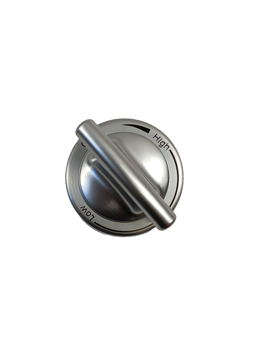 WP74011666 Range Surface Burner Knob, Stainless