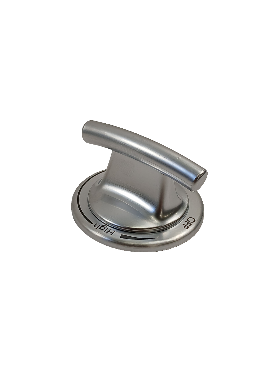 WP74011666 Range Surface Burner Knob, Stainless