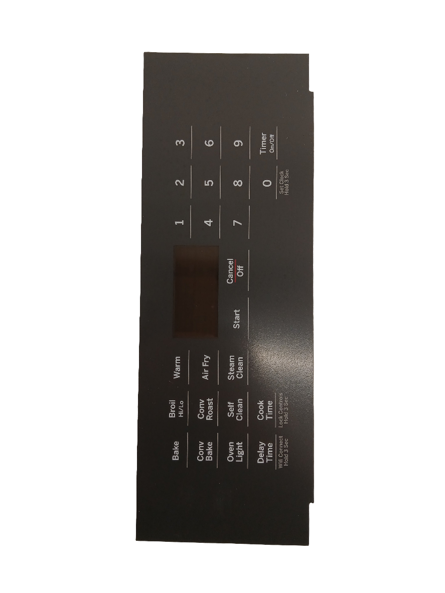 WS01L18767 Range Oven Control Overlay