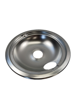 WS01L09258 Range Large Drip Pan, 8", Chrome (replaces WB31K10266, 164D3431P004)