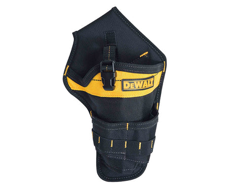 Custom Leather craft DG5120 Drill Holster, 9 -Pocket, Ballistic Poly Fabric, Black/Yellow, 7-1/4 In W, 13-3/4 In H, 2-1/4 In D - XPart Supply