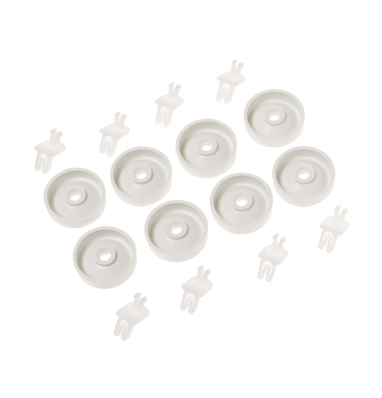 WG04A03477 Dishwasher Lower Dishrack Roller Kit Assembly (8 Pack) - XPart Supply