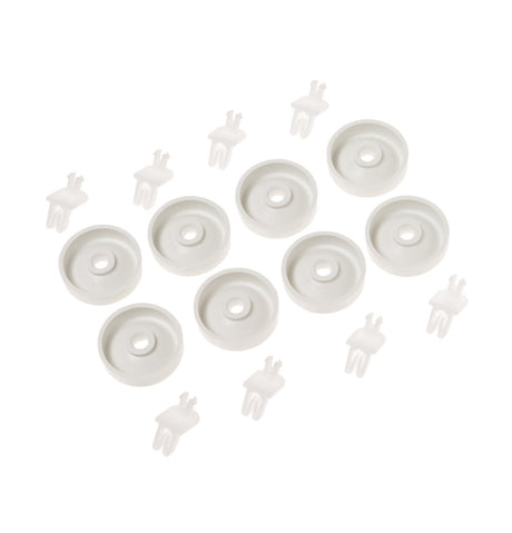 WG04A03477 Dishwasher Lower Dishrack Roller Kit Assembly (8 Pack) - XPart Supply