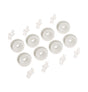 WG04A03477 Dishwasher Lower Dishrack Roller Kit Assembly (8 Pack) - XPart Supply