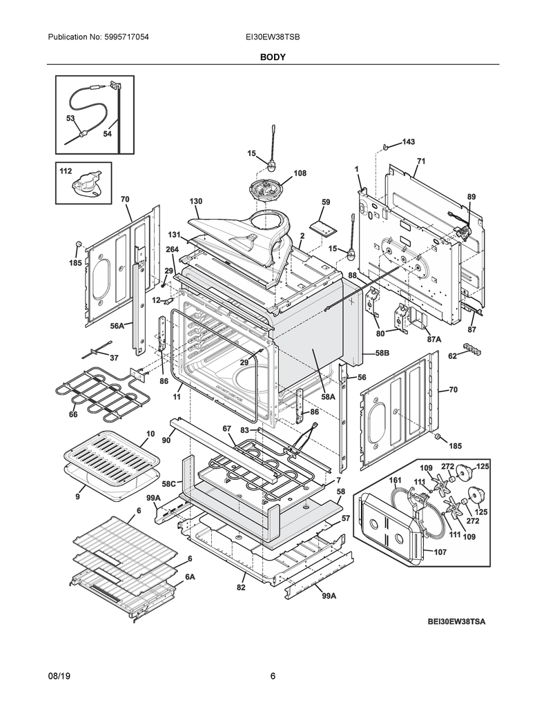 5304528825 Convection Oven Fan Motor - XPart Supply